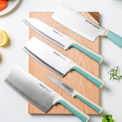 New Design 6 Pcs Knife Set With Holder Cut Vegetables Slicing Sandry Fruit Knives Set Kitchen Accessories 3065