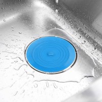 Universal Round Silicone Sink Plug Drain Stopper Silicone Flat Cover for Kitchen Bathroom Bathtub Shower Drain